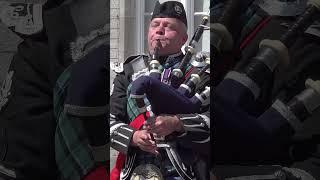 The flying fingers of Champion Scottish Piper Stuart Liddell playing outside Balmoral Castle #shorts