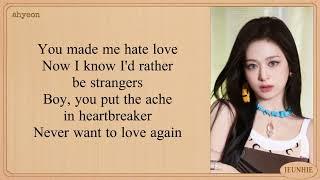 AHYEON Hate Love Lyrics