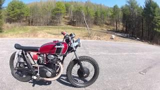 Honda CB350 Twin Brat Cafe Racer Build