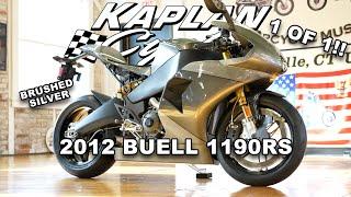 PRODUCTION SUPERBIKE RACER 2012 BUELL 1190RS 1 0F 1 BRUSHED SILVER