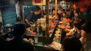 Foreign Exchange Student run Yatai in Fukuoka! Japanese Food Stall!