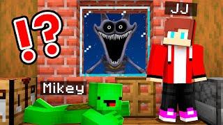 JJ and Mikey Hiding From Gray CATNAP Smiling Critters in Minecraft !? - Maizen