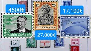 Deutsches Reich teuerste Briefmarken Deutschland seltenste Briefmarken Wert und Katalognummer