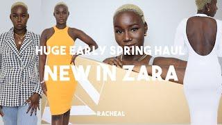 HUGE ZARA HAUL EARLY SPRING NEW IN + TRY ON | RACHEAL AS