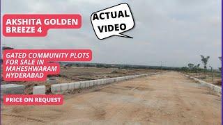 Akshita Golden Breeze 4 |+91-7065522190 | Gated Community Plots For Sale In Maheshwaram Hyderabad