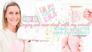  Trying Out A New Vinyl with My Cricut! | And FINALLY A Glittery Vinyl That WORKS!!!