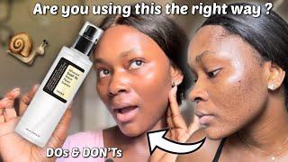 HOW TO PROPERLY USE THE ADVANCED COSRX SNAIL 96 MUCIN POWER ESSENCE | How to properly layer