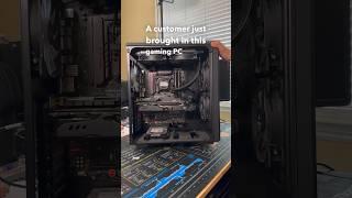 NO DISPLAY?!? Gaming PC Repair! #shorts #pcrepair #pc #pcgaming