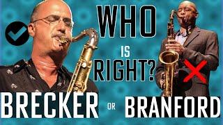 Who is right, Brecker or Branford ? (about practicing in 12 keys)