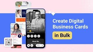 How to create Digital Business Cards in bulk? #digitalbusinesscard #ecards