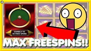 Max Free Spins!! 30 Free Spins on Gold Cash Megaways