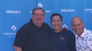 My phot session with Rick Warren