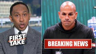 FIRST TAKE | [BREAKING NEWS] Jets fire HC Robert Saleh - Stephen A. Smith slams Aaron Rodgers for it