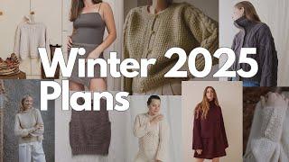 Winter 2025 Plans - Will I be able to knit it all? Using up my yarn stash