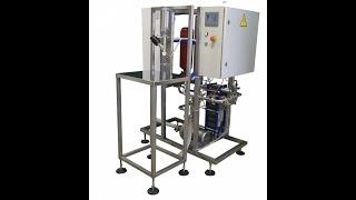 Juice pasteurizer with filling machine