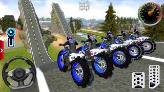 Impossible Police Bike Stunt Driving - US Dirt Bike Racing Simulator 2024 - android / ios gameplay