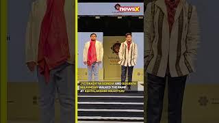 #watch | Jyotiraditya Scindia and Sukanta Majumdar walked the ramp at Ashtalakshmi Mahotsav