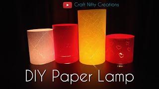 Easy DIY Paper Lamp for Room Decoration | Craft Nifty Creations