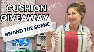 Behind the Scenes of My DIY Cushion Giveaway