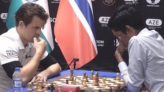 Magnus FINDS the MATE IDEA vs Praggnanandhaa in FINAL of World Cup | Game 1