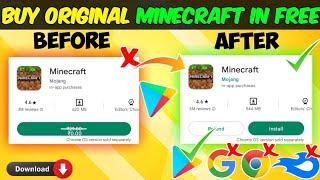 How to Buy ORIGINAL 29₹ MINECRAFT in FREE 0₹ || Download Minecraft from Play Store Free!!