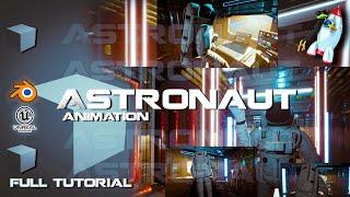 HOW TO CREATE EPIC ASTRONAUNT ANIMATION IN #blender | Full Tutorial