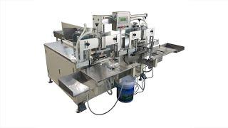 Two heads semi automatic napkin tissue packing machine