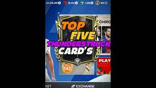 TOP FIVE CARDS  #eafc #fifa #fifamobile #fifa23 #eafc24 #shorts