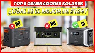 TOP 5 Generadores Solares PORTÁTILES para 2024  ¡NO COMPRES sin ver este vídeo!