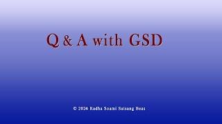 Q & A with GSD 123 with CC