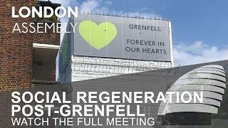 Social regeneration of neighbourhoods post-Grenfell