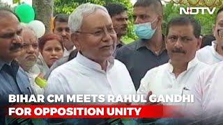 Nitish Kumar Meets Rahul Gandhi For Opposition Unity, Arvind Kejriwal Next