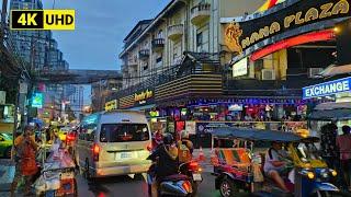 [4K UHD] Walking around The Most Famous Street for Tourist in Bangkok, Thailand