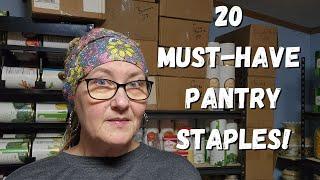 Top 20 ESSENTIAL Pantry Items You Can't Live Without