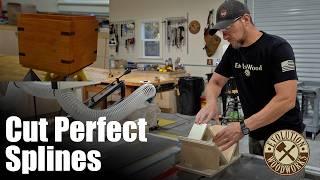 Cut Perfect Splines With This Simple Table Saw Jig | Evolution Woodworks