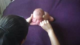 Newborn Posing - behind the scenes