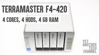 Terramaster F4-420 NAS server review - 4 HDDs, 4 x86 Intel cores, 4 GB RAM