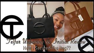 TELFAR UNBOXING + INITIAL BAG REVIEW| SMALL SHOPPING BAG| MEDIUM SHOPPING BAG