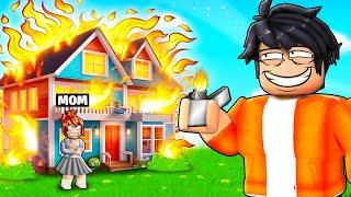 Do not BURN THE HOUSE in roblox !!!