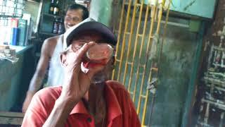 90 years old Indian man finished full bottle rum in 2 seconds