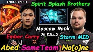 Abed - [Ember Spirit] Feat No[o]ne Storm Destroy Moscow Ranked Spirit Brothers Dota 2 7.22 Gameplay