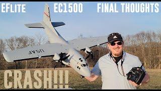 E-flite - EC-1500 V2 - Twin 1.5m - Final Thoughts + Crash ???