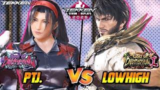 Tekken 8 – PTJ (JUN KAZAMA) vs LowHigh (SHAHEEN) – T8 High Level Gameplay!