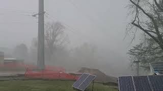 Storm Hits with Fast Intense Rain and Wind !  Marietta, Ohio  11/27/2022