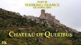 Château de Quéribus - A Half ruined, Medieval Cathar Castle of southern France 