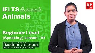 Beginner level (Speaking) - Lesson 07 | Animals | IELTS in Sinhala | IELTS Exam