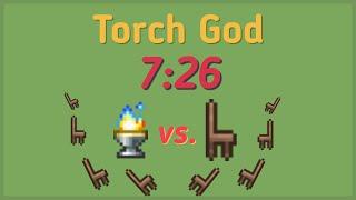 Terraria - Torch God% Master mode in 7:26 using Chairs