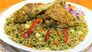 ARROZ CON POLLO | Peruvian Recipe | Sazón y Corazón