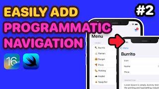 Easily Add Programmatic Navigation In SwiftUI | SwiftUI Navigation