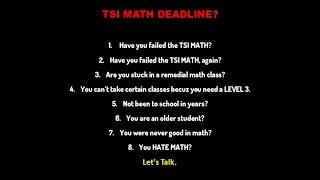 TSI: Math Secrets